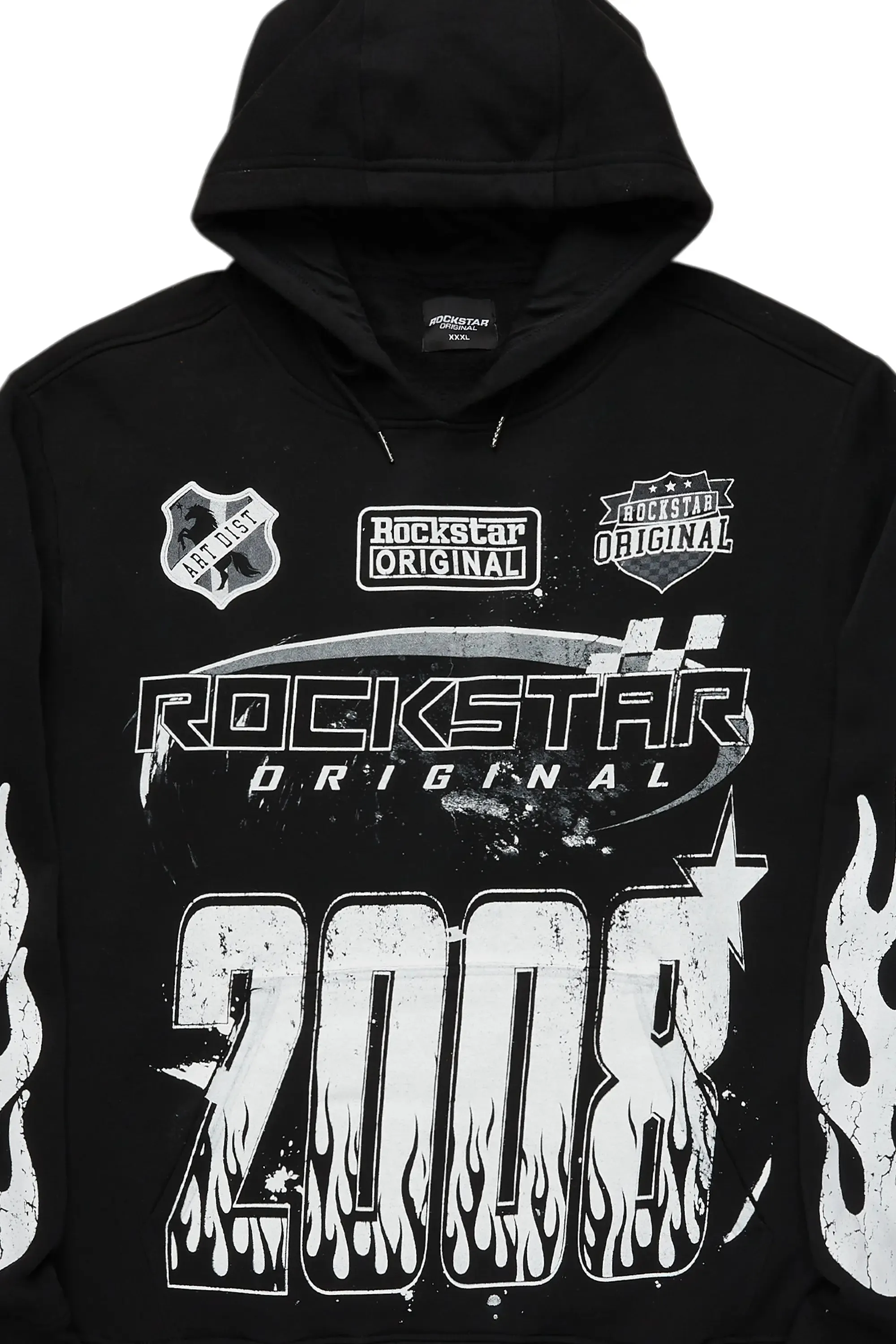 Amos Black Graphic Hoodie