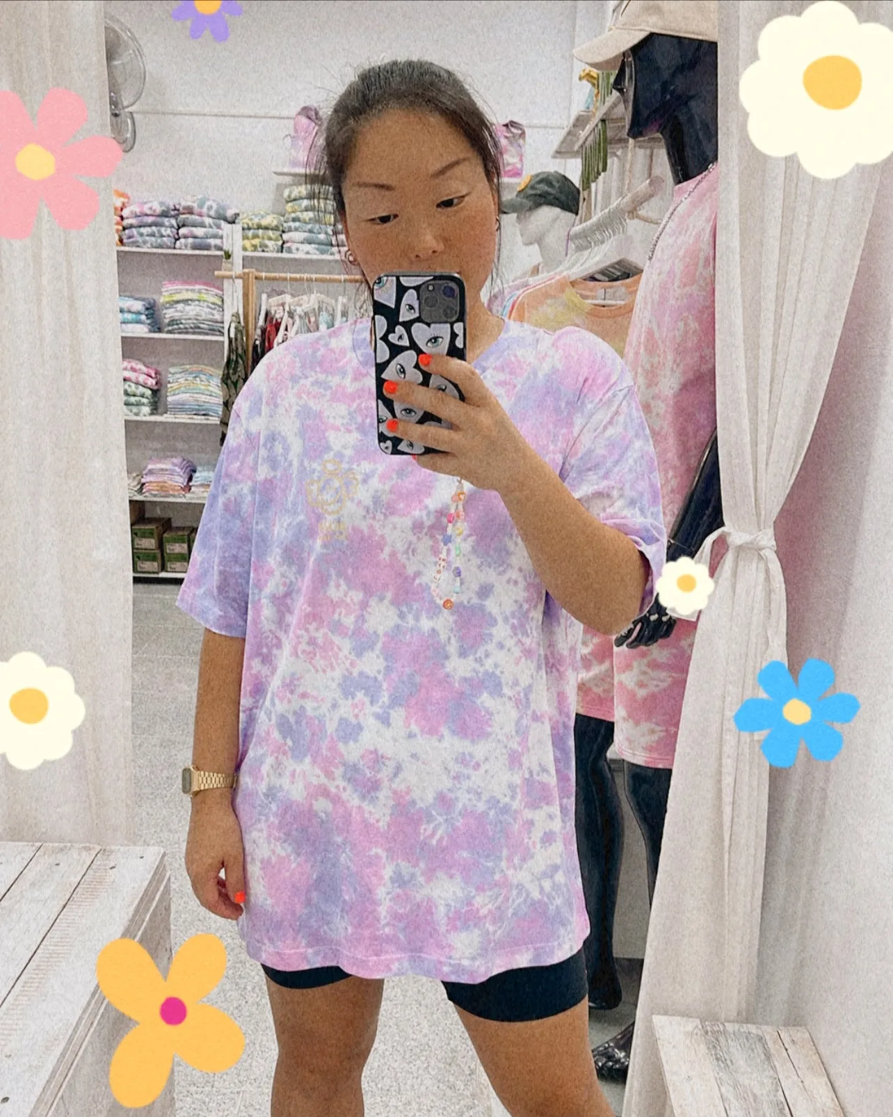 ANGEL PURPLE PINK - Tie Dye Organic Cotton T-shirt