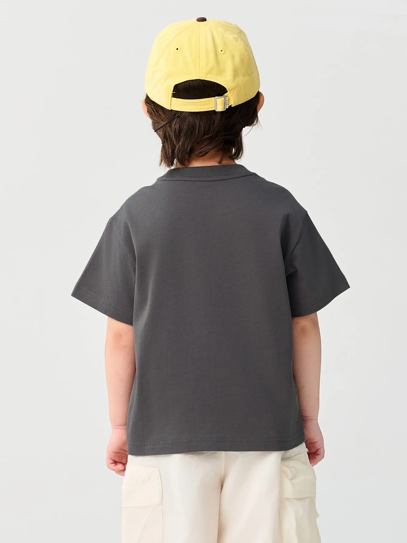Baby Boy Round V-Neck Short-Sleeved T-Shirt