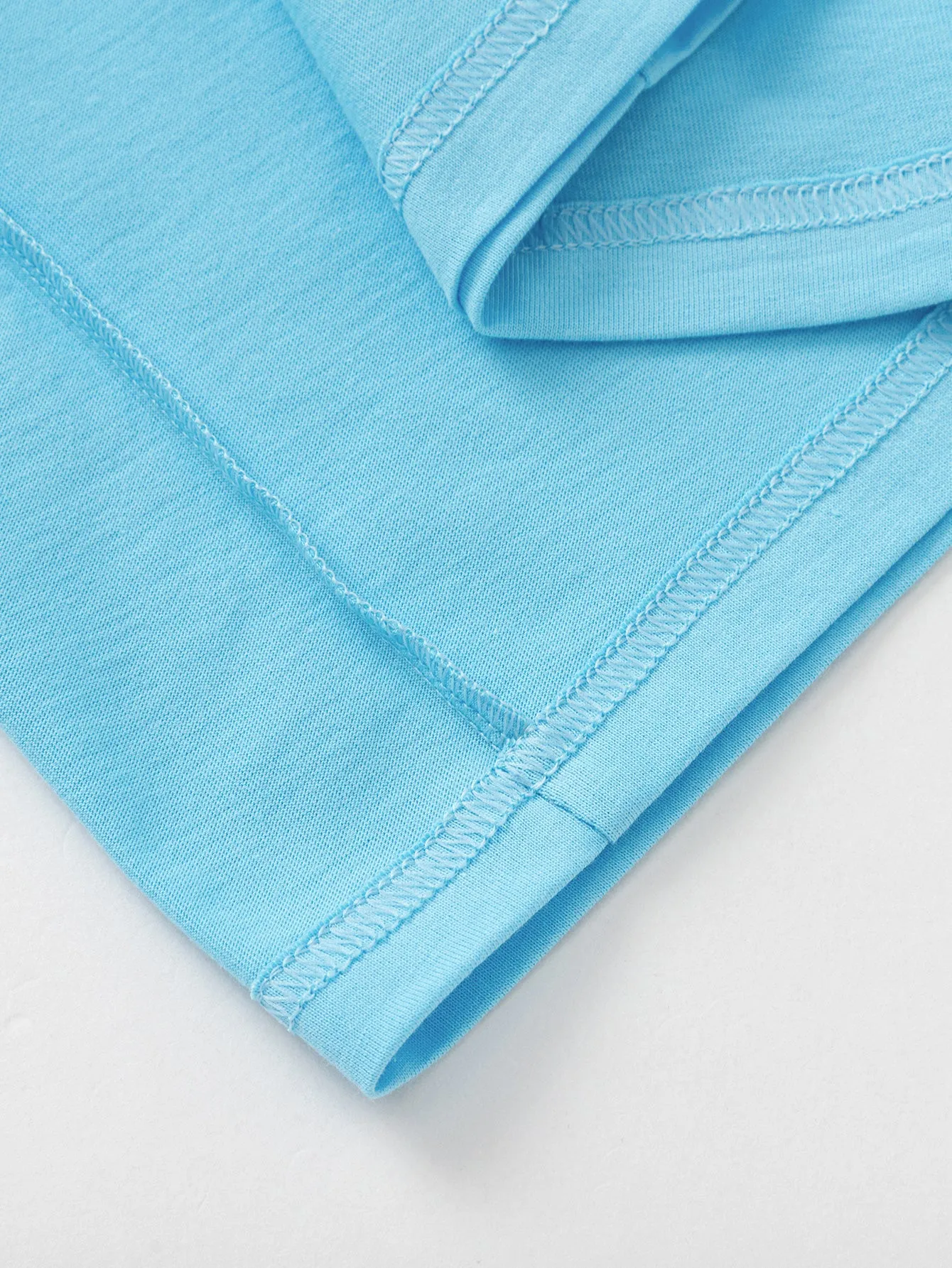Baby Boy Round V-Neck Short-Sleeved T-Shirt