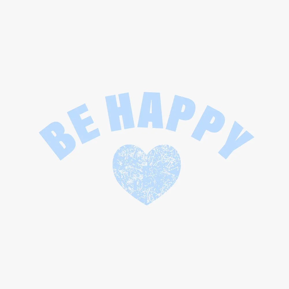 Be Happy Graphic Organic Cotton Round Neck T-Shirt for women | Printed T-Shirt