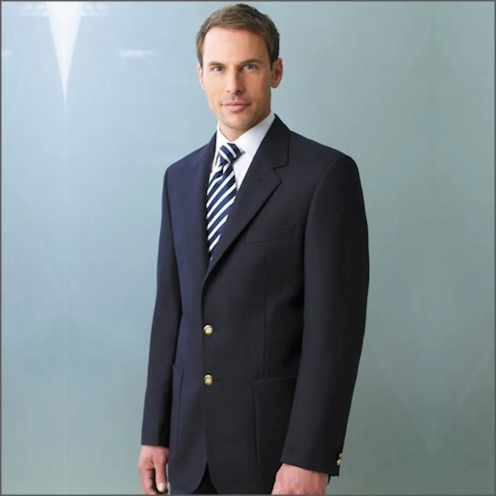 Brook Taverner Oxford Classic Navy Pure Wool Blazer==