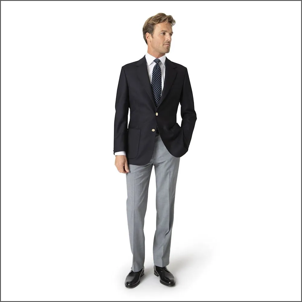 Brook Taverner Oxford Classic Navy Pure Wool Blazer==