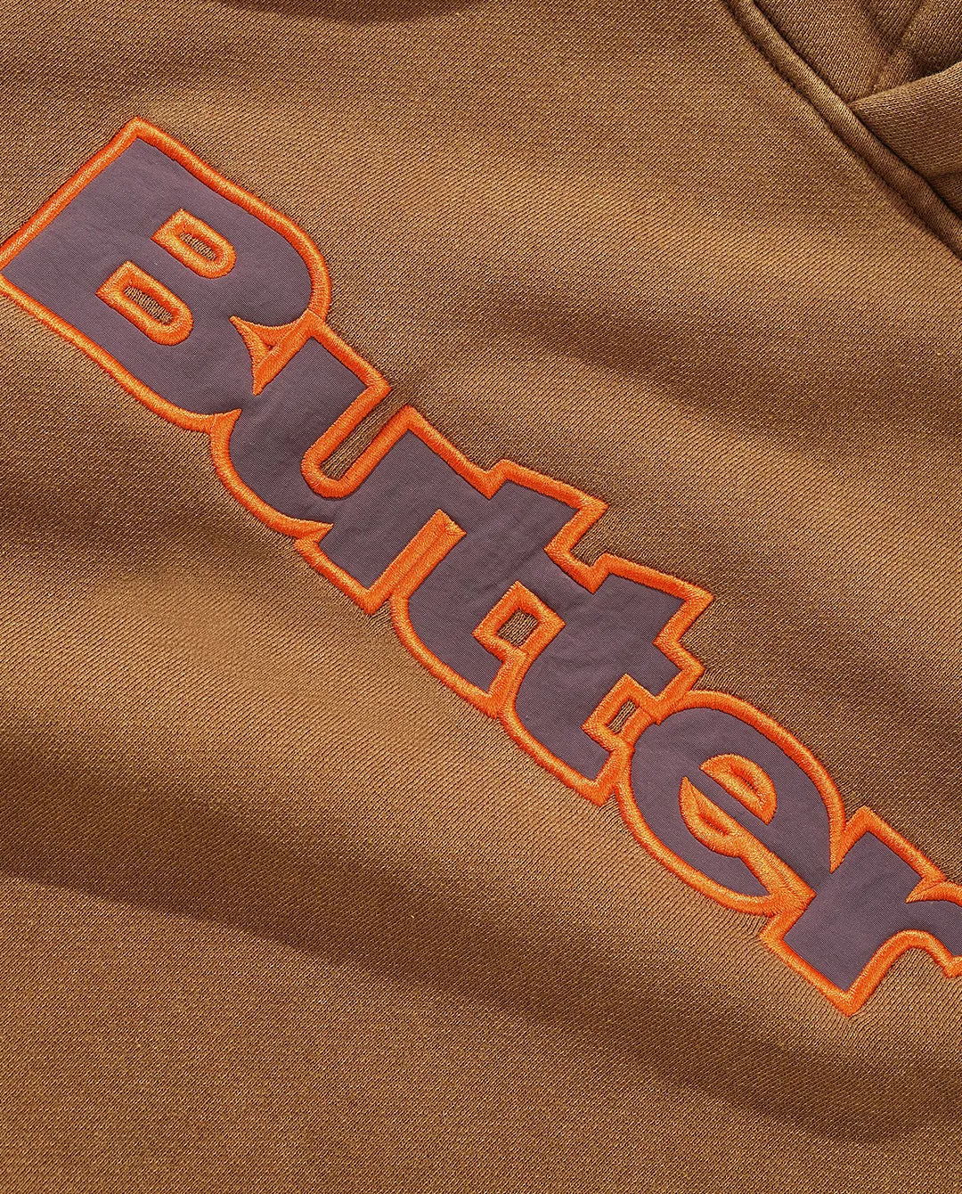 Butter Goods - Nylon Logo Applique Pullover Hood - Brown