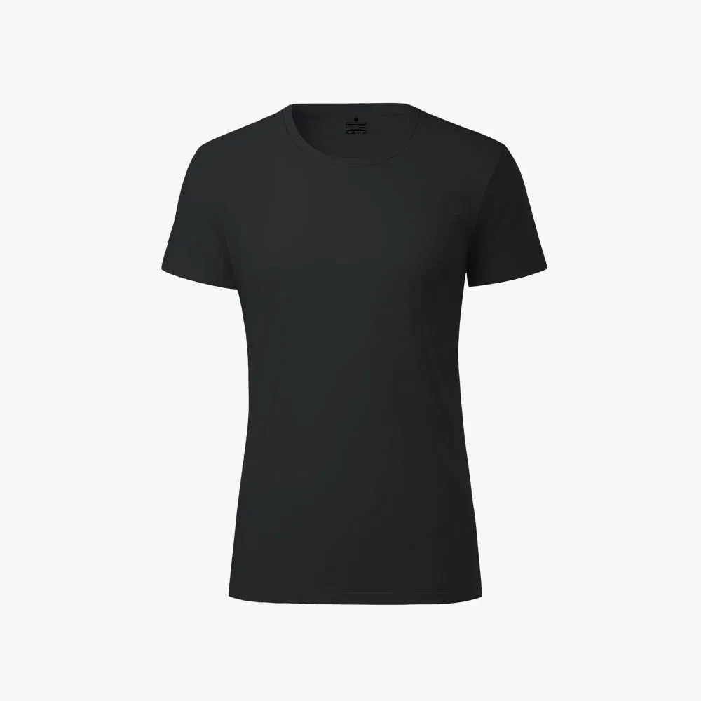Buy Women's Plain Black Organic Cotton Tees Online  -  Stylish & Comfortable T-Shirts