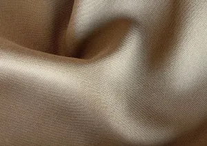 Classic Bronzed Almond Wool & Cotton Tricotine