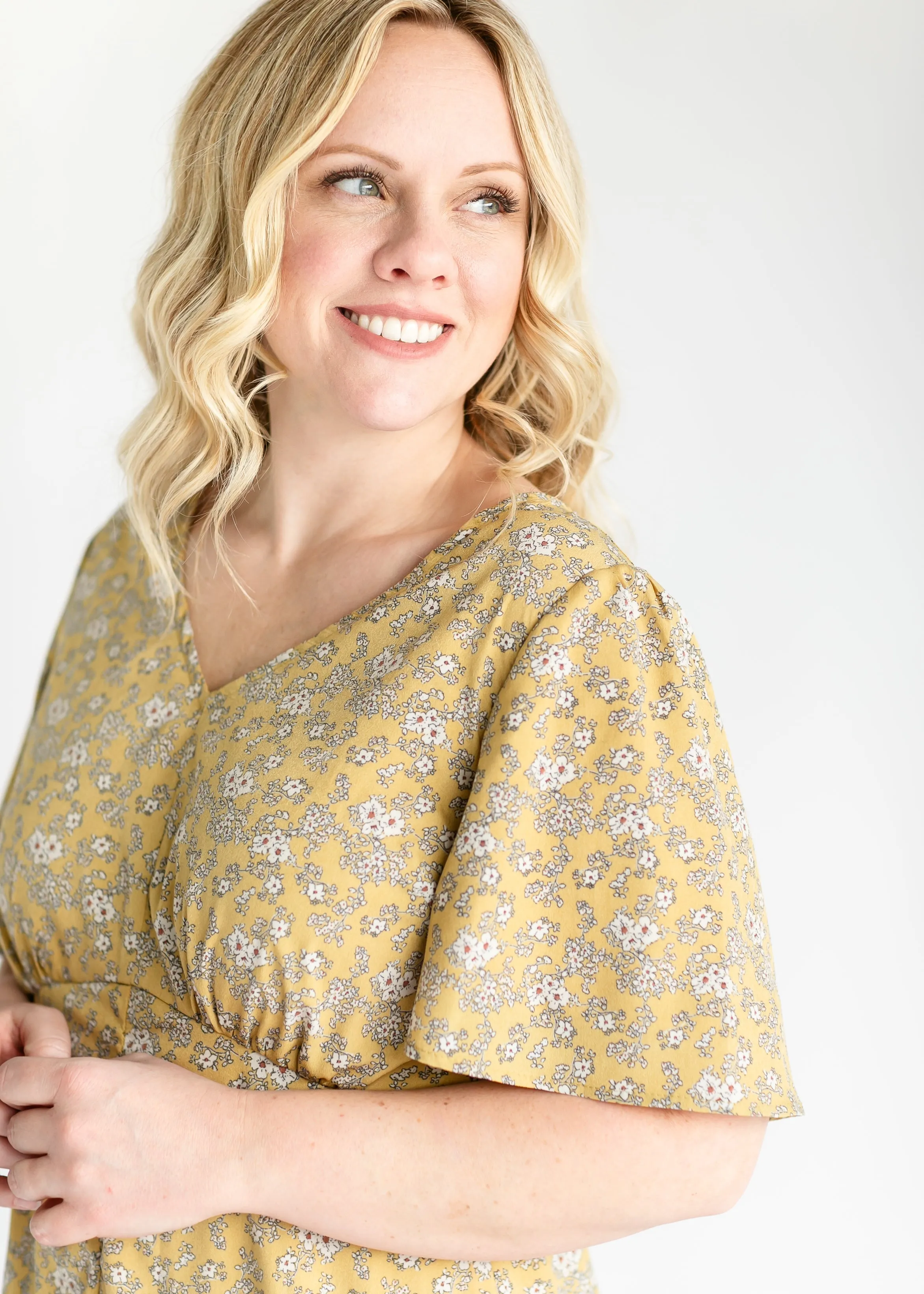 Dandelion Floral Print Maxi Dress - FINAL SALE