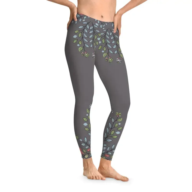 Floral Stretchy Leggings for Everyday Vibes