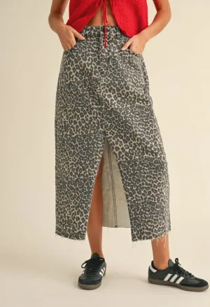 Griffin Leopard Skirt