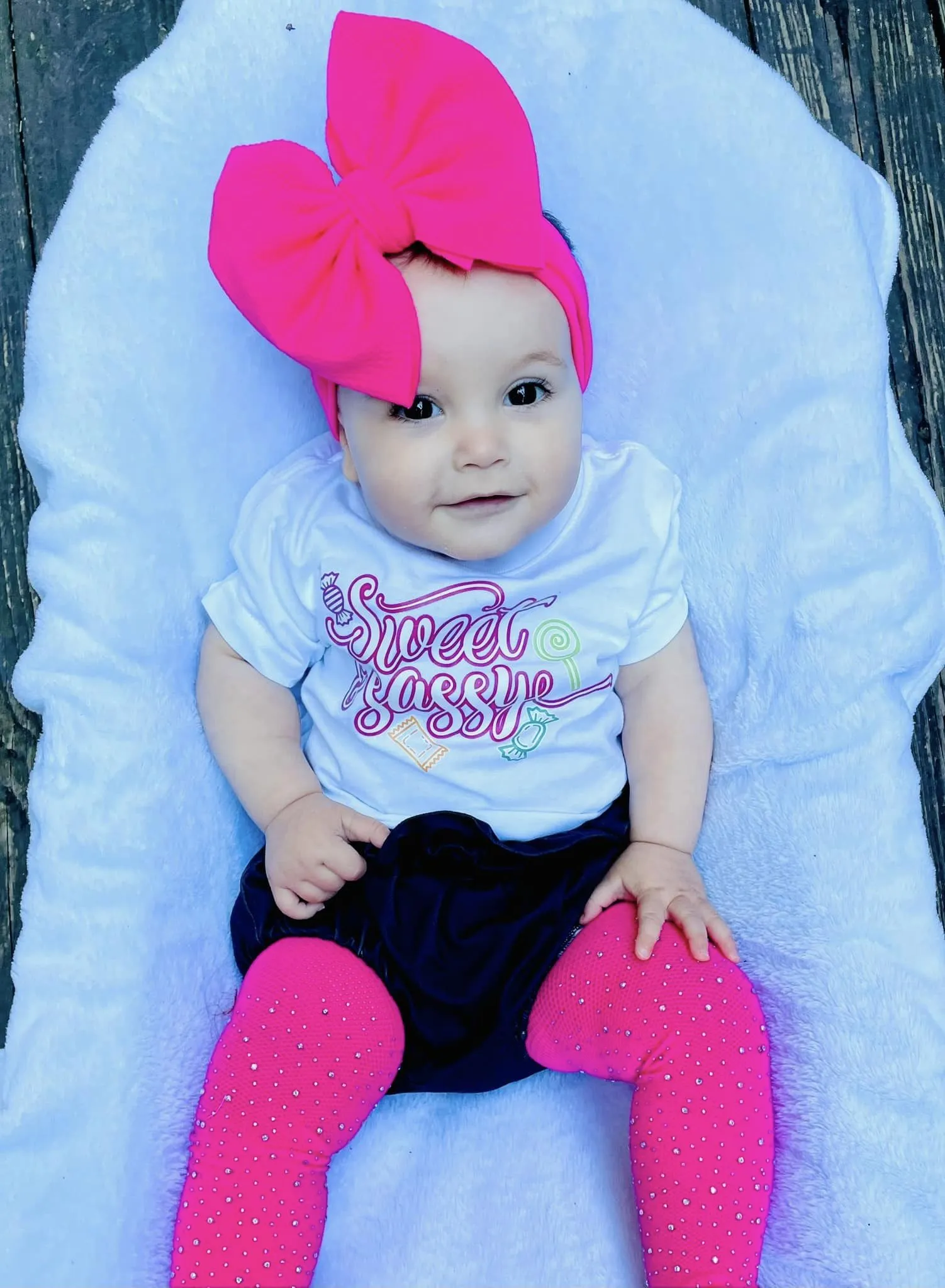 Hot Pink Rhinestone Leggings