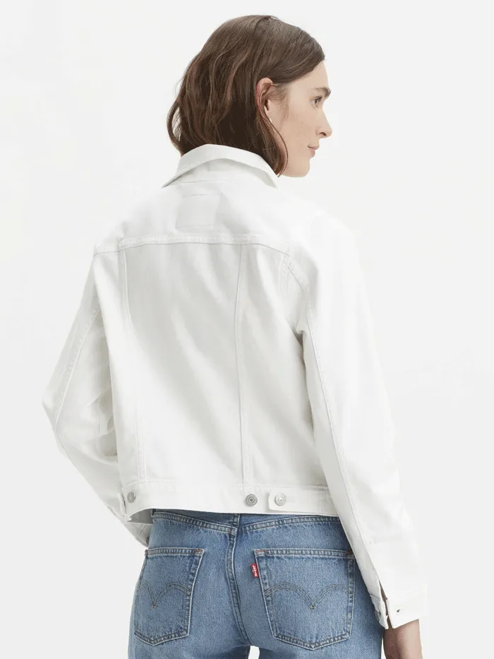 Levis 299450210 Womens Original Trucker Jacket White