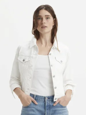 Levis 299450210 Womens Original Trucker Jacket White