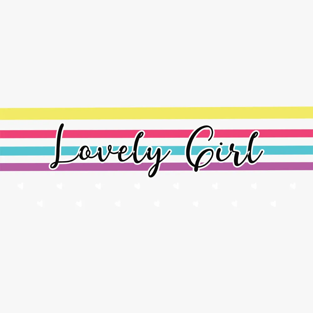 Lovely girl -Cotton Short Sleeve Graphic T-Shirt | Round Neck Women's T-Shirt