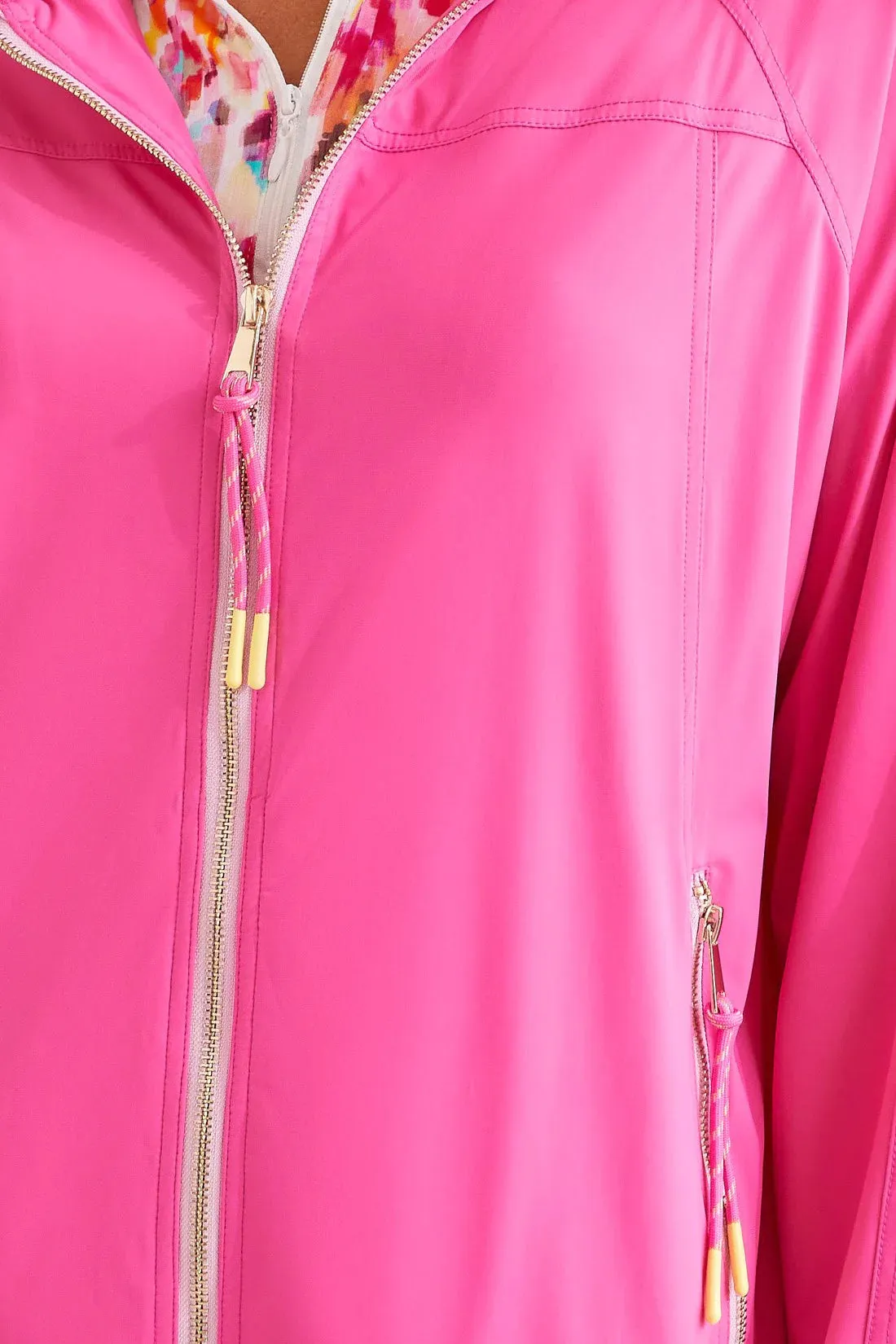L/S HOODED JACKET IN FUCSHIA