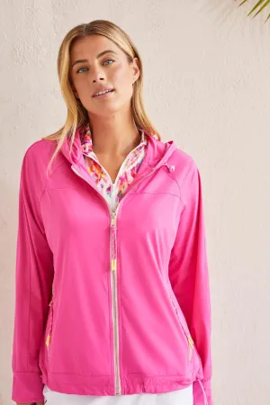 L/S HOODED JACKET IN FUCSHIA
