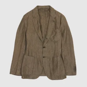 Man 1924 Kennedy Linen Herringbone Blazer