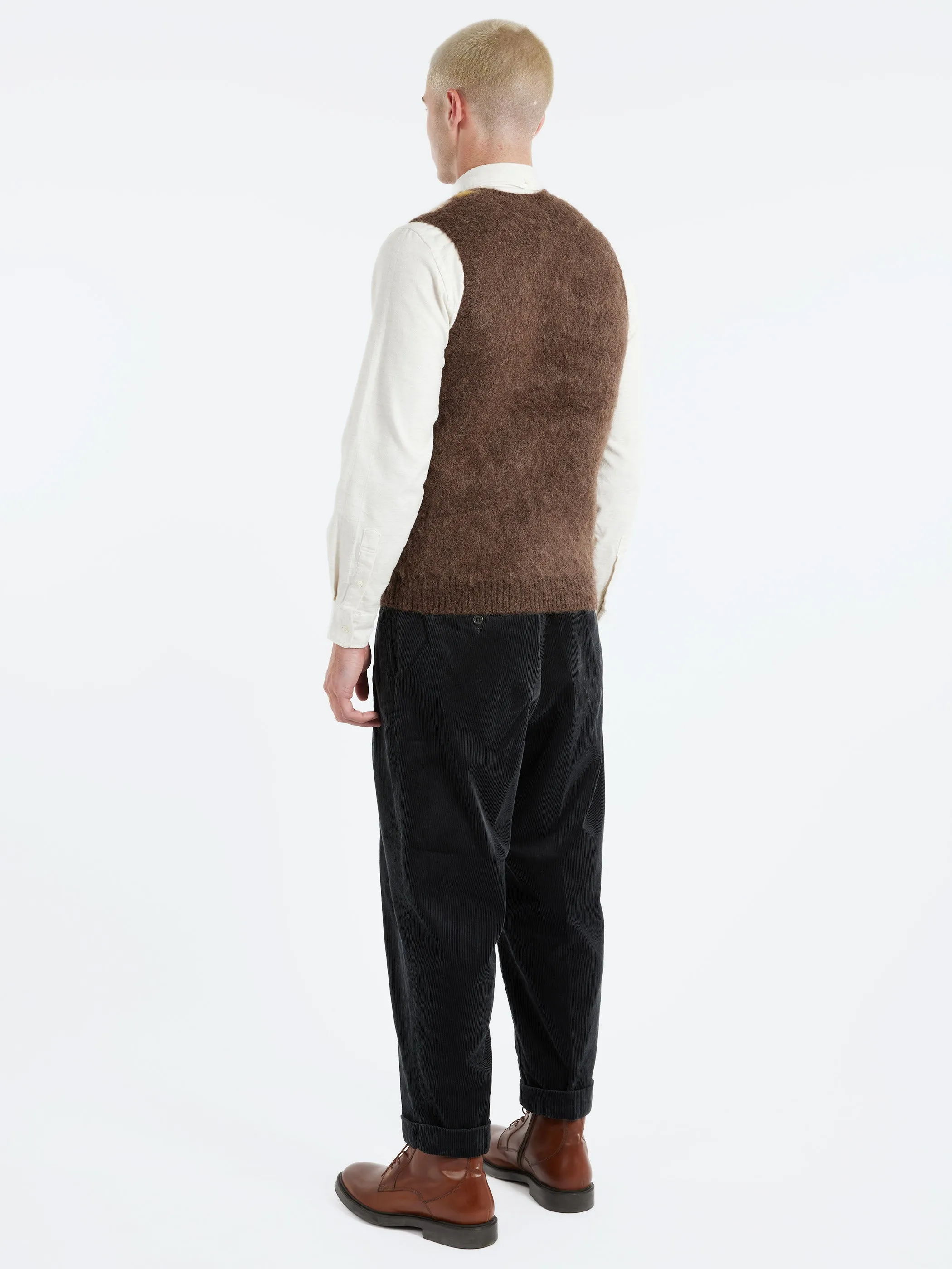 Mohair Argyle Vest
