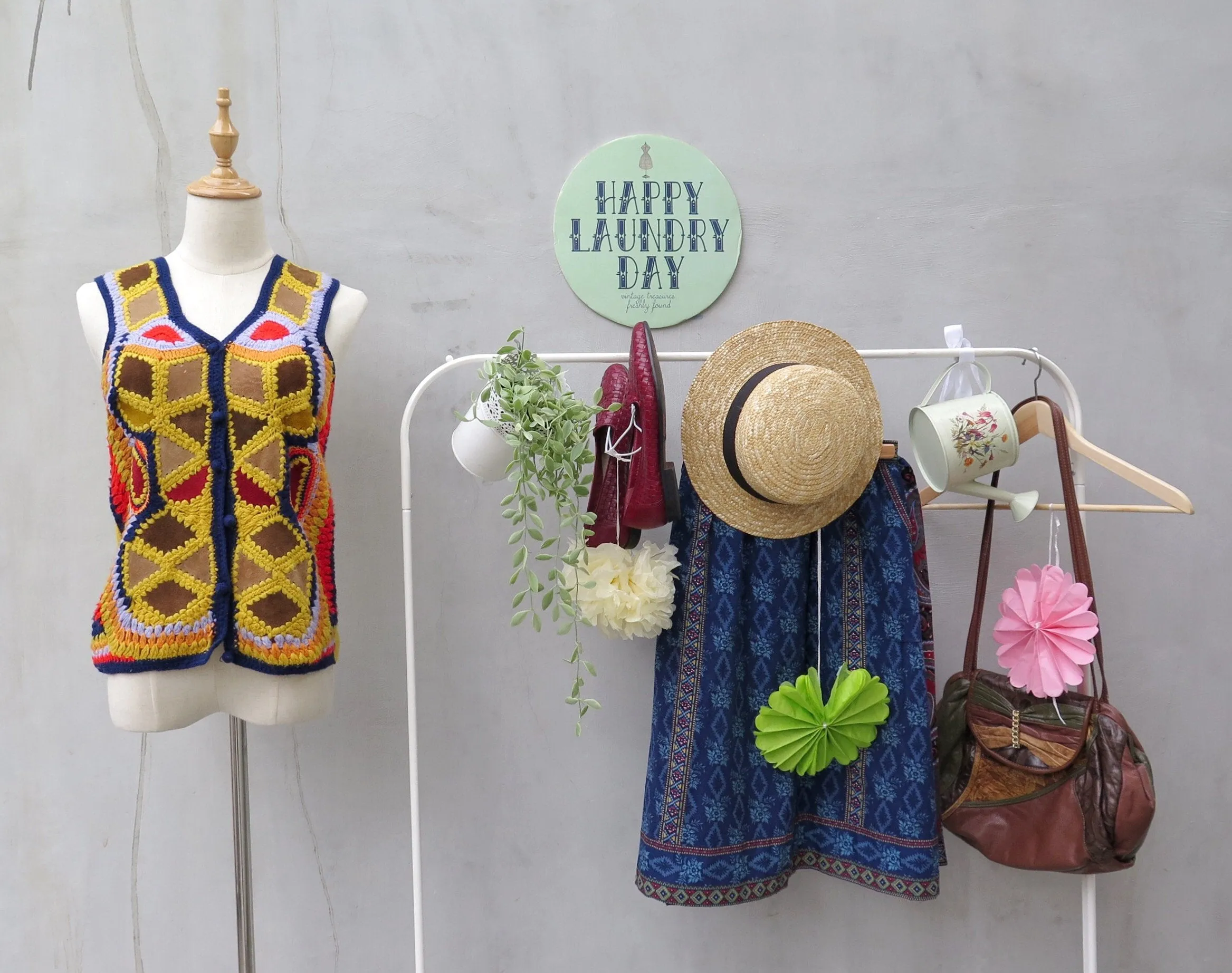 Must Have! | Bring on the Music | Vintage 1960s 1970s Bohemian hippie chic Leather patchwork and Crochet Vest Top