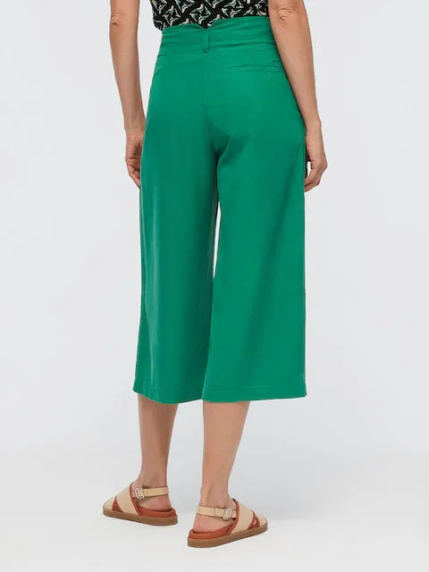 Nice things Tencel culotte pants Shiny Green