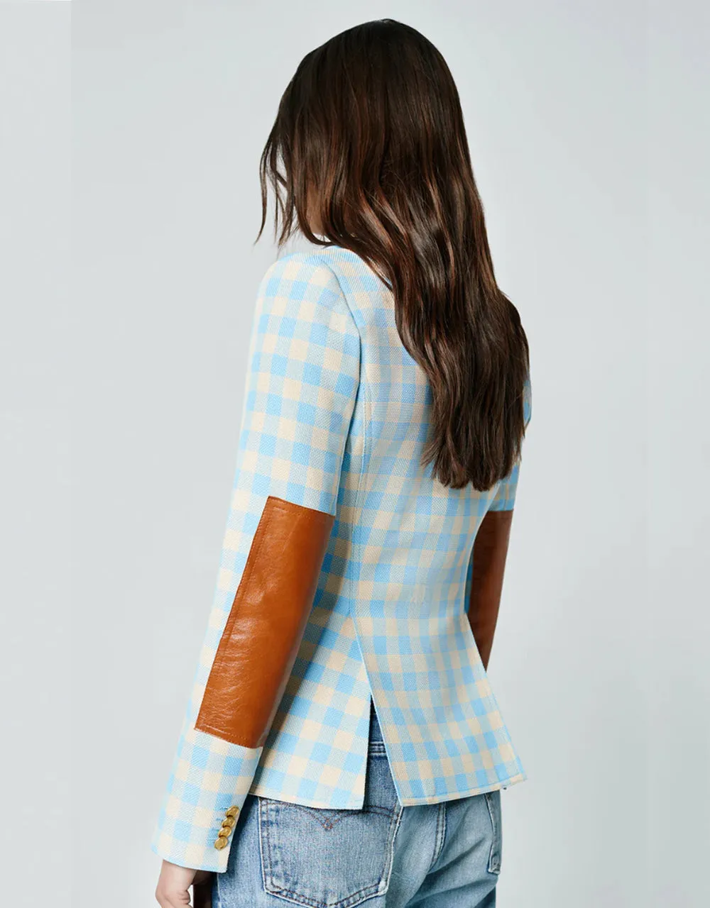 Patch Pocket Duchess Blazer with Leather Elbow Patches