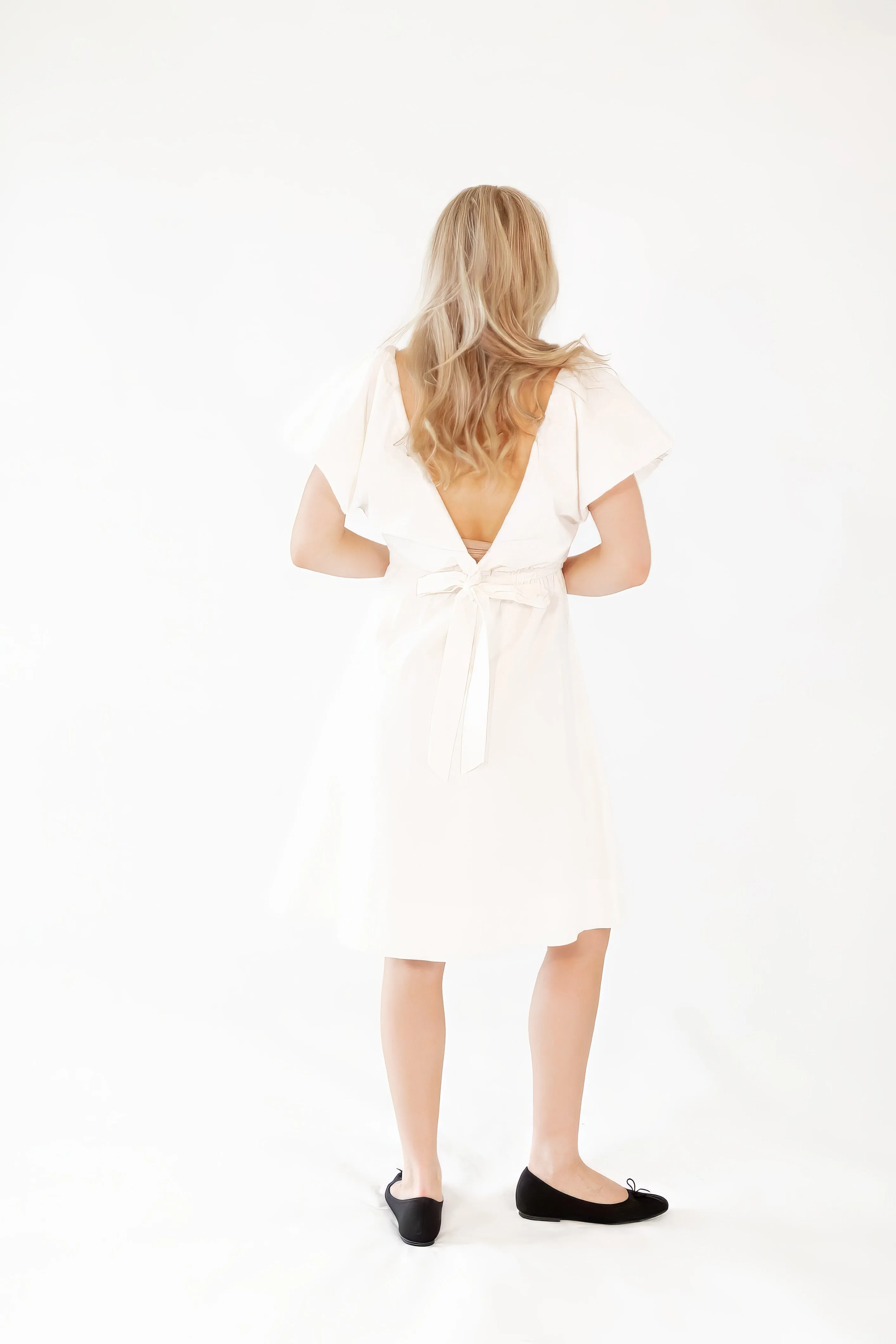 Penny Bow Detail Mini Dress