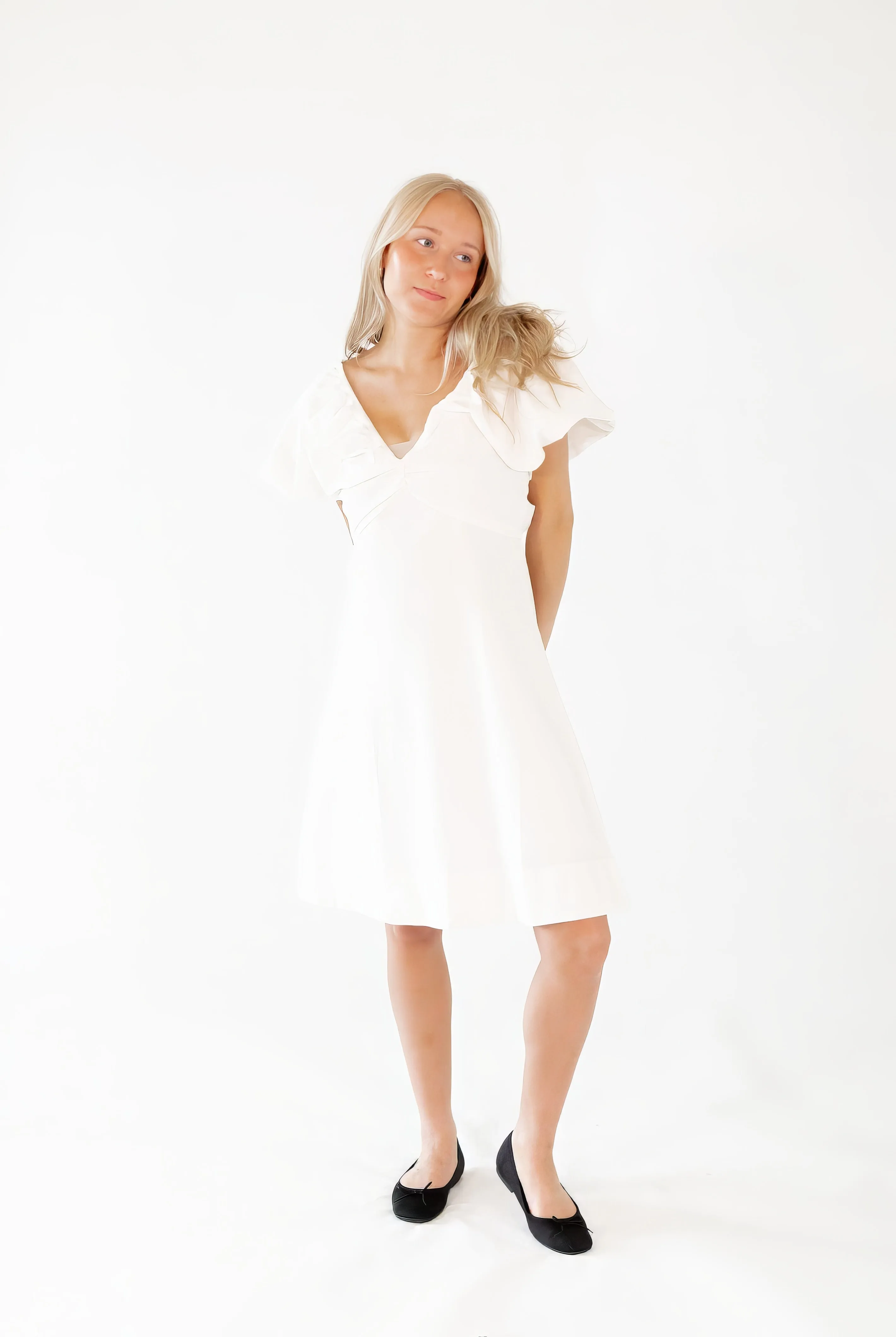 Penny Bow Detail Mini Dress