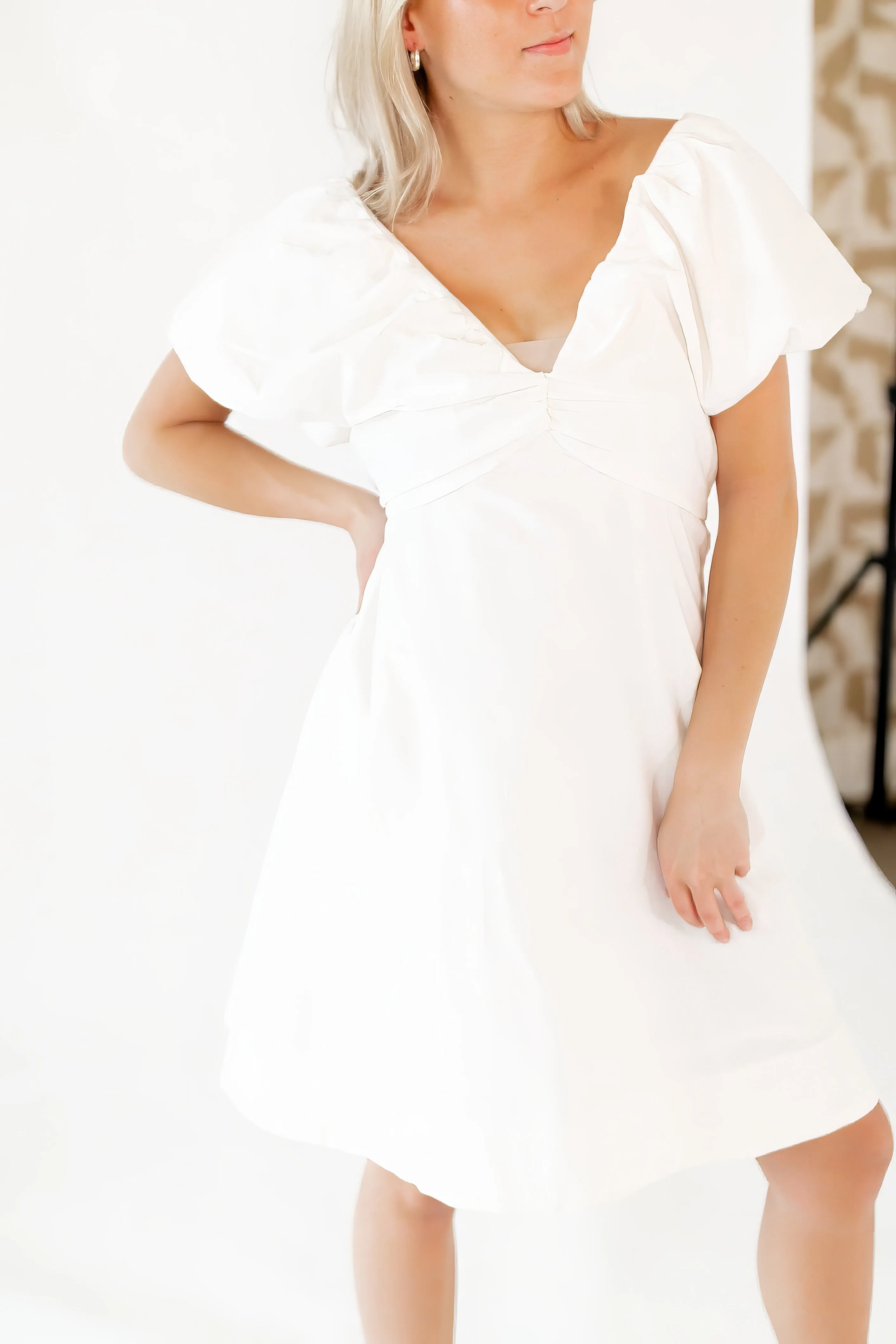 Penny Bow Detail Mini Dress