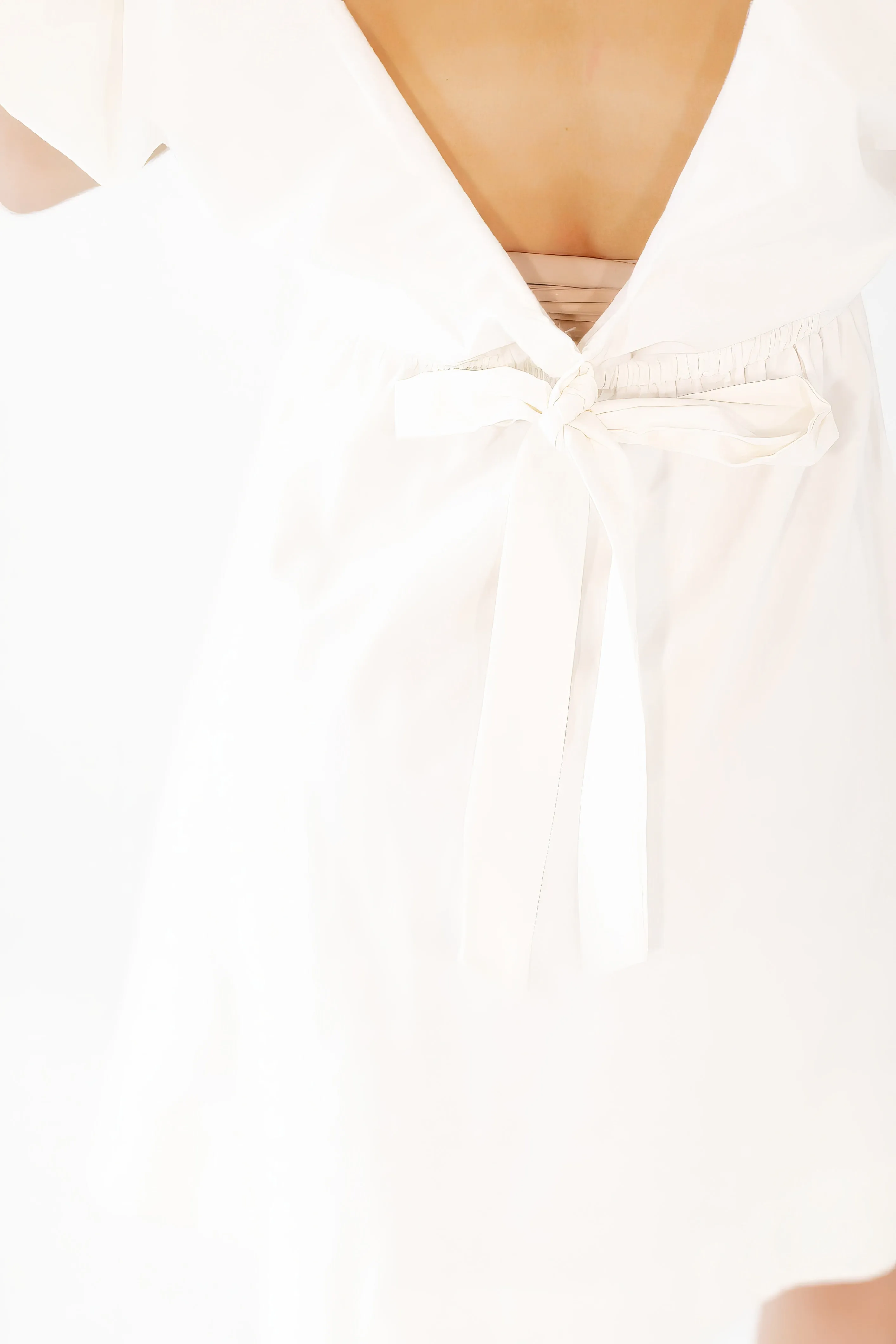 Penny Bow Detail Mini Dress