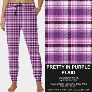 Pre-Order Pretty in Purple Plaid Joggers (ETA: late June)