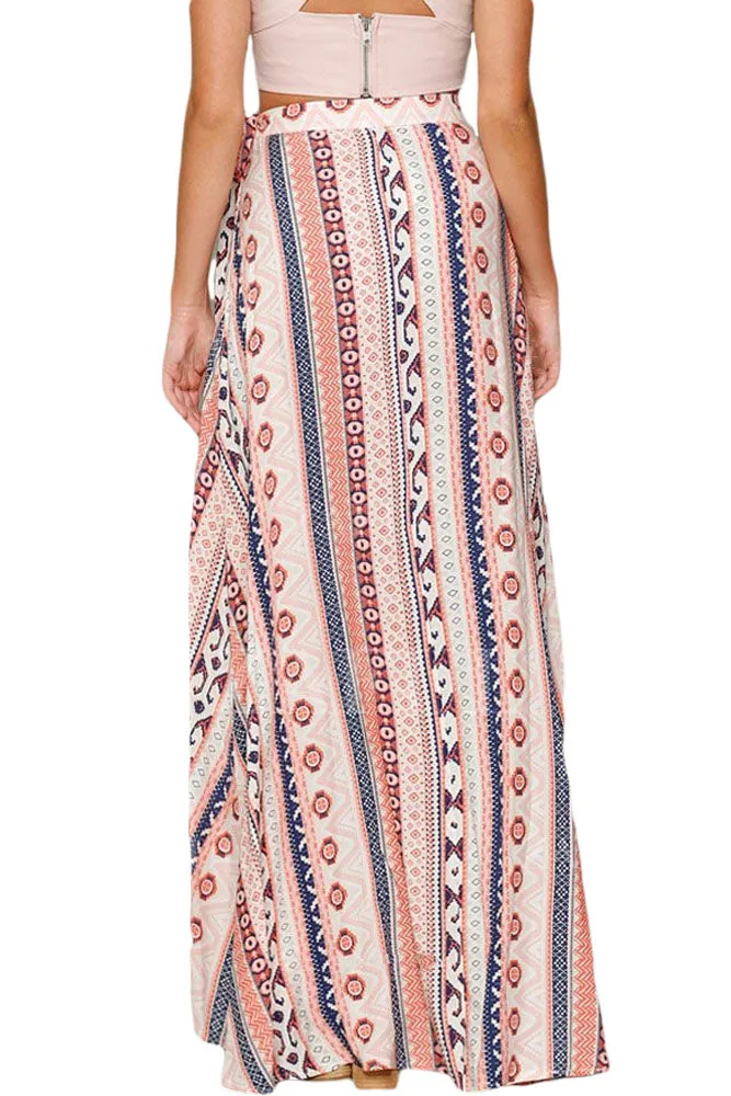 Printed Maxi Skirt