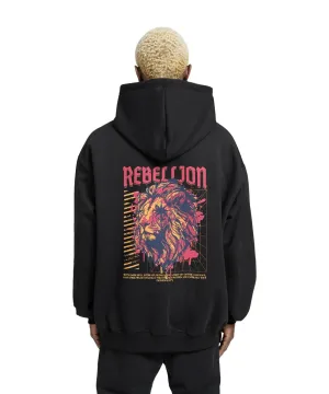 Rebellion Relaxed Fit Drop Shoulder Hoodie