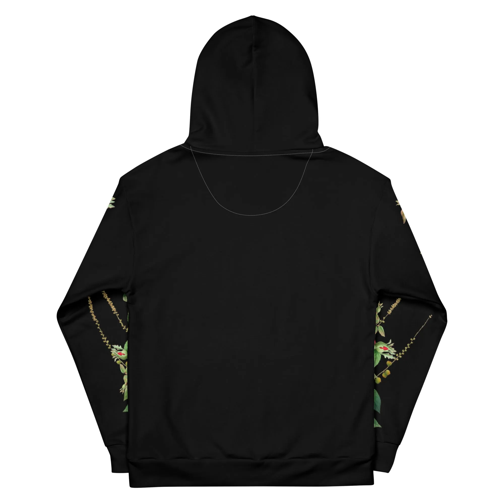 Red Rose Sleeve Hoodie