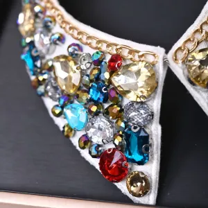 Rhinestone Faux Collar for Women’s Outfits