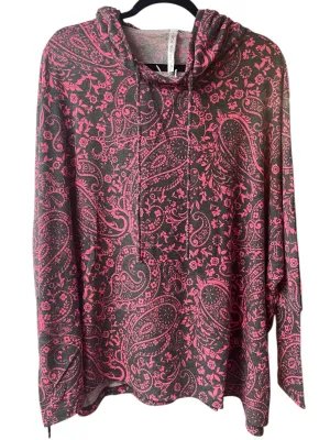 Sale $10! Charcoal & Pink Leopard Mix Hoodie
