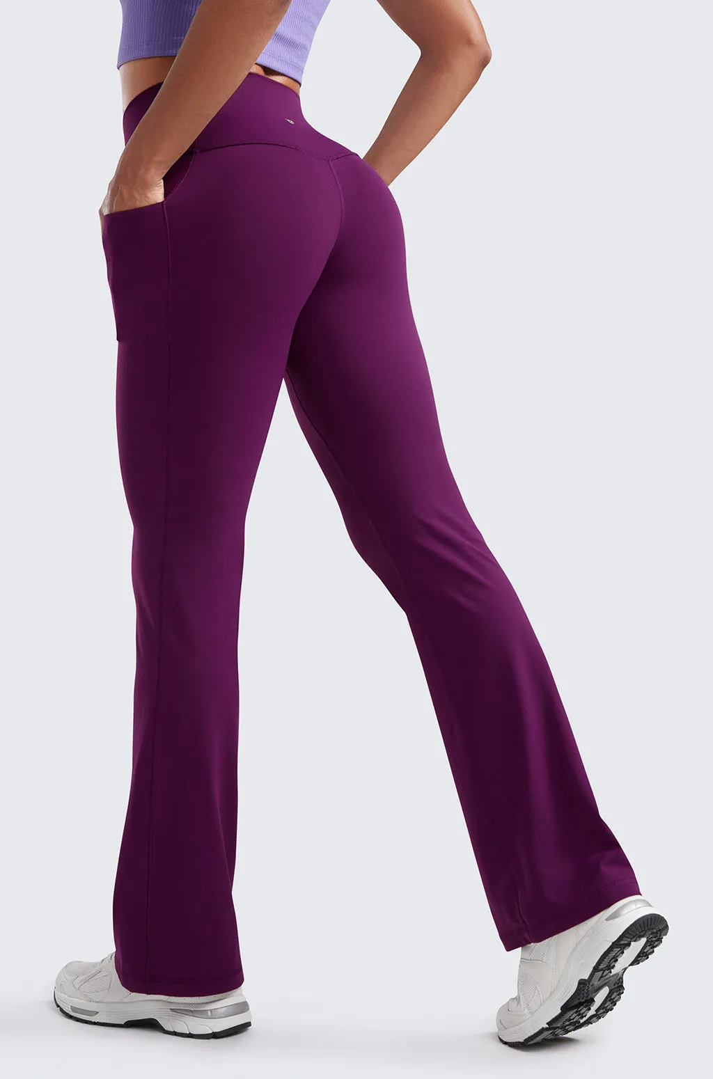 Side Pockets Flare Pants 31.5"