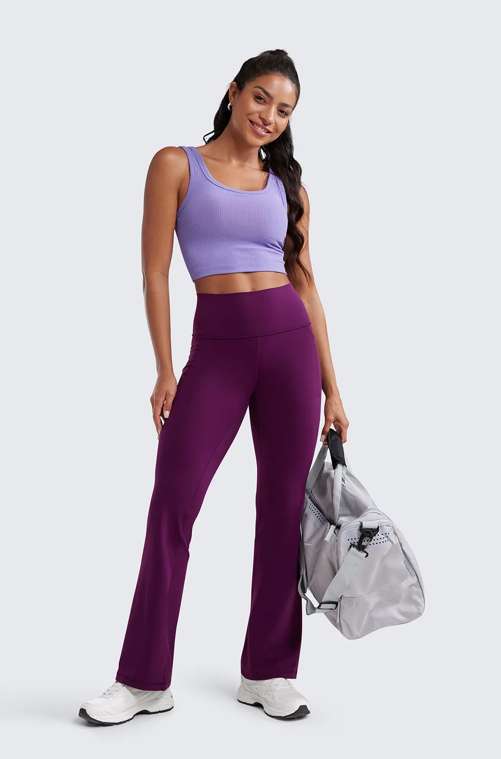 Side Pockets Flare Pants 31.5"