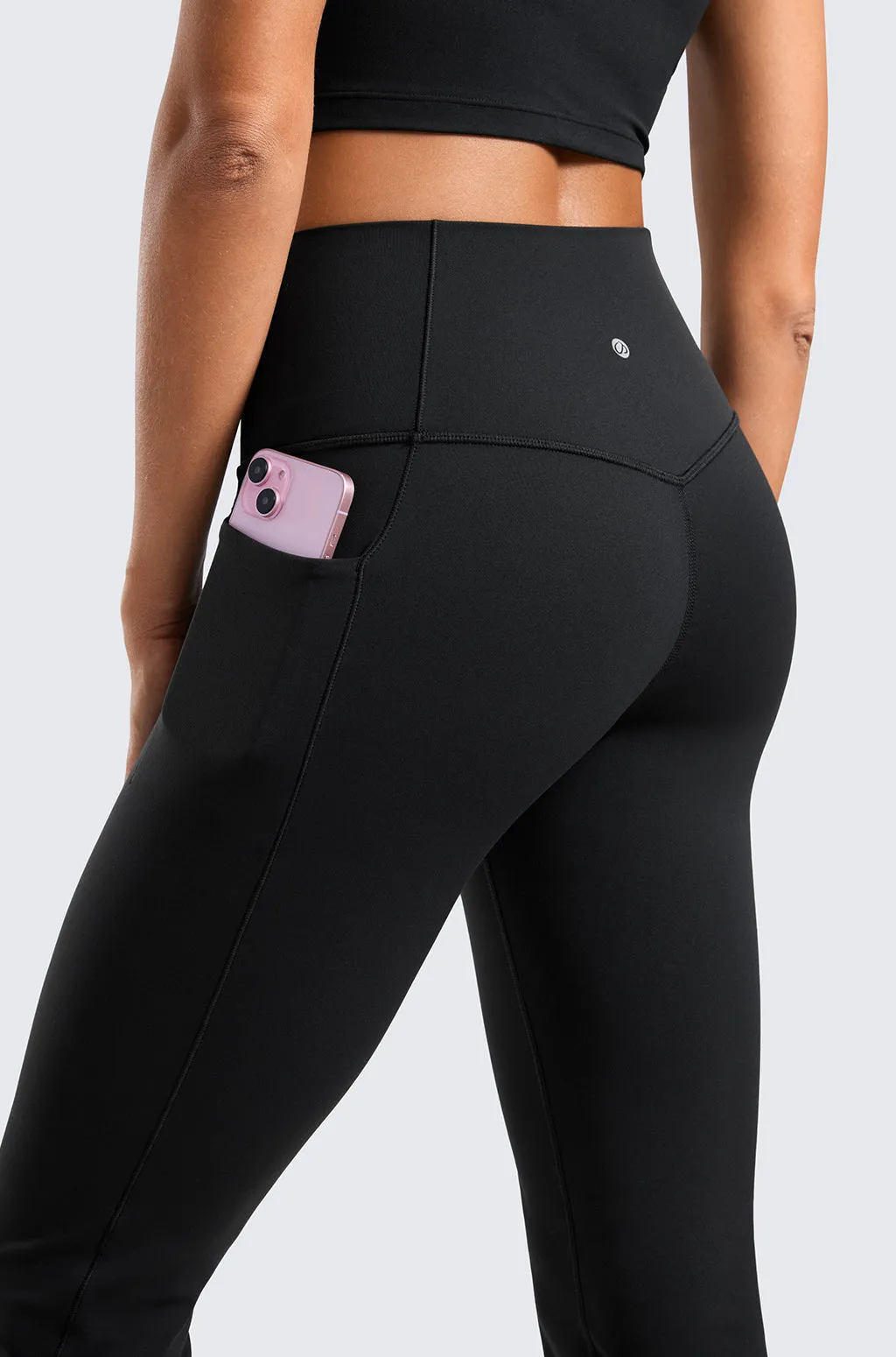 Side Pockets Flare Pants 31.5"