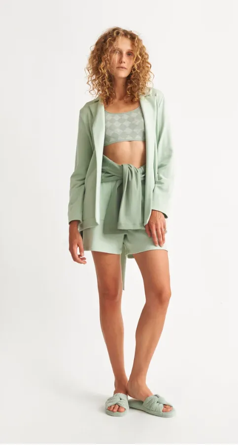 Skin Elenora Organic Classic Belted Blazer