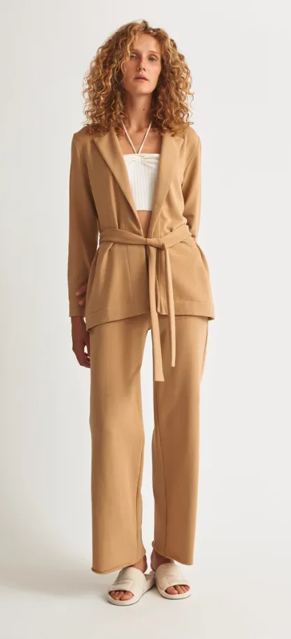 Skin Elenora Organic Classic Belted Blazer