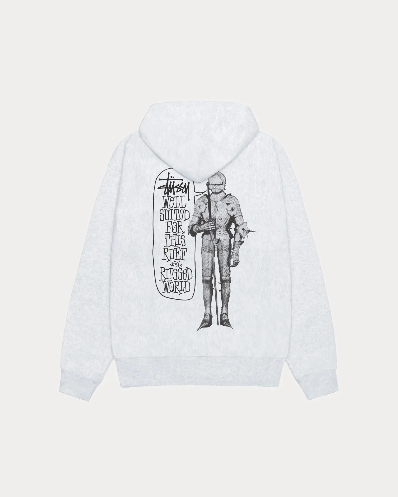 Stüssy Well Suited Zip Hood Ash Heather