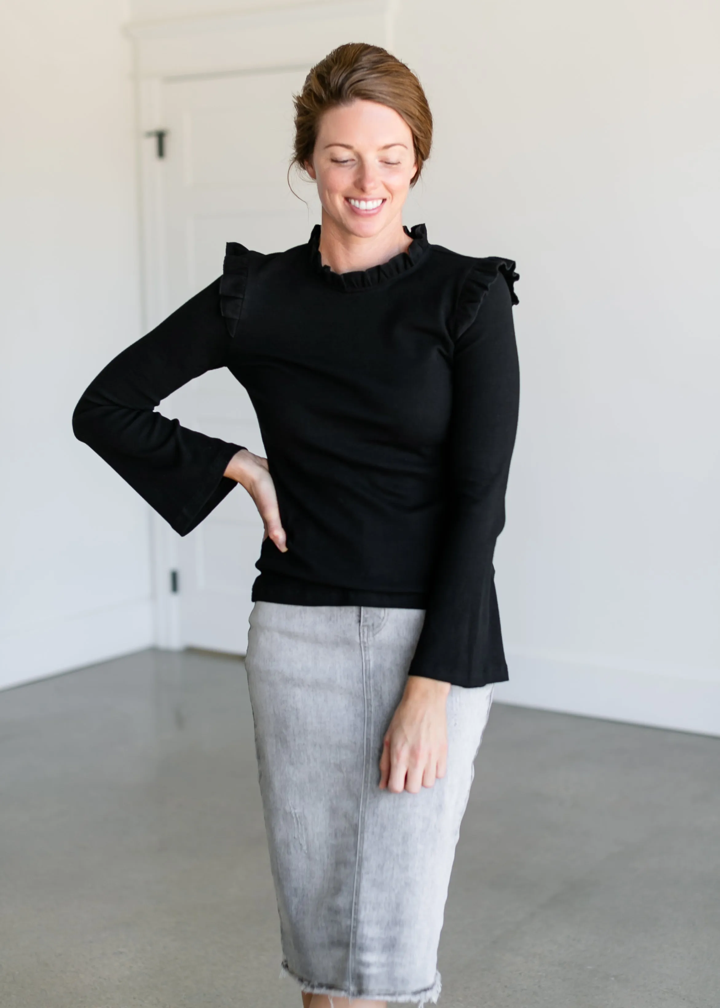 Sydney Ruffle Top - FINAL SALE