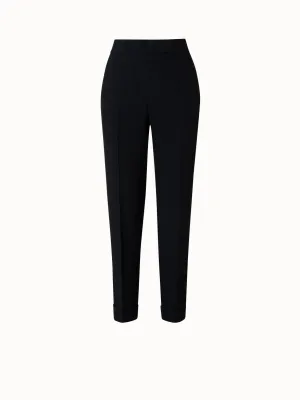 Tapered Hose aus Viskose-Crêpe