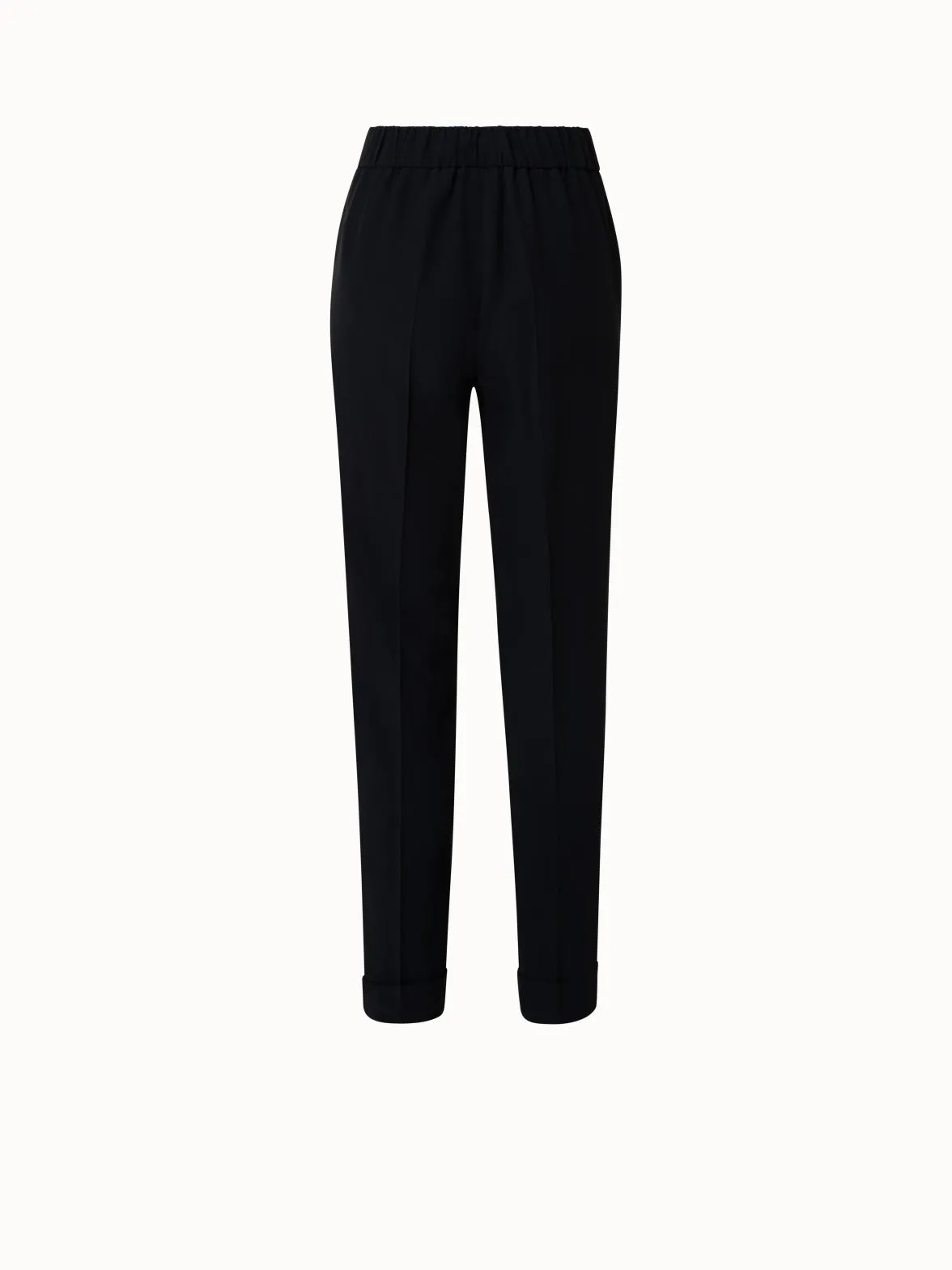 Tapered Hose aus Viskose-Crêpe