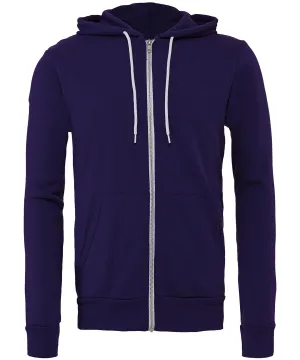 Team Purple - Unisex polycotton fleece full-zip hoodie