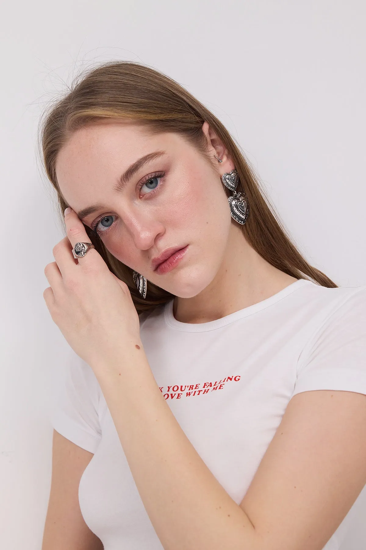 Text Printed Crop T-Shirt