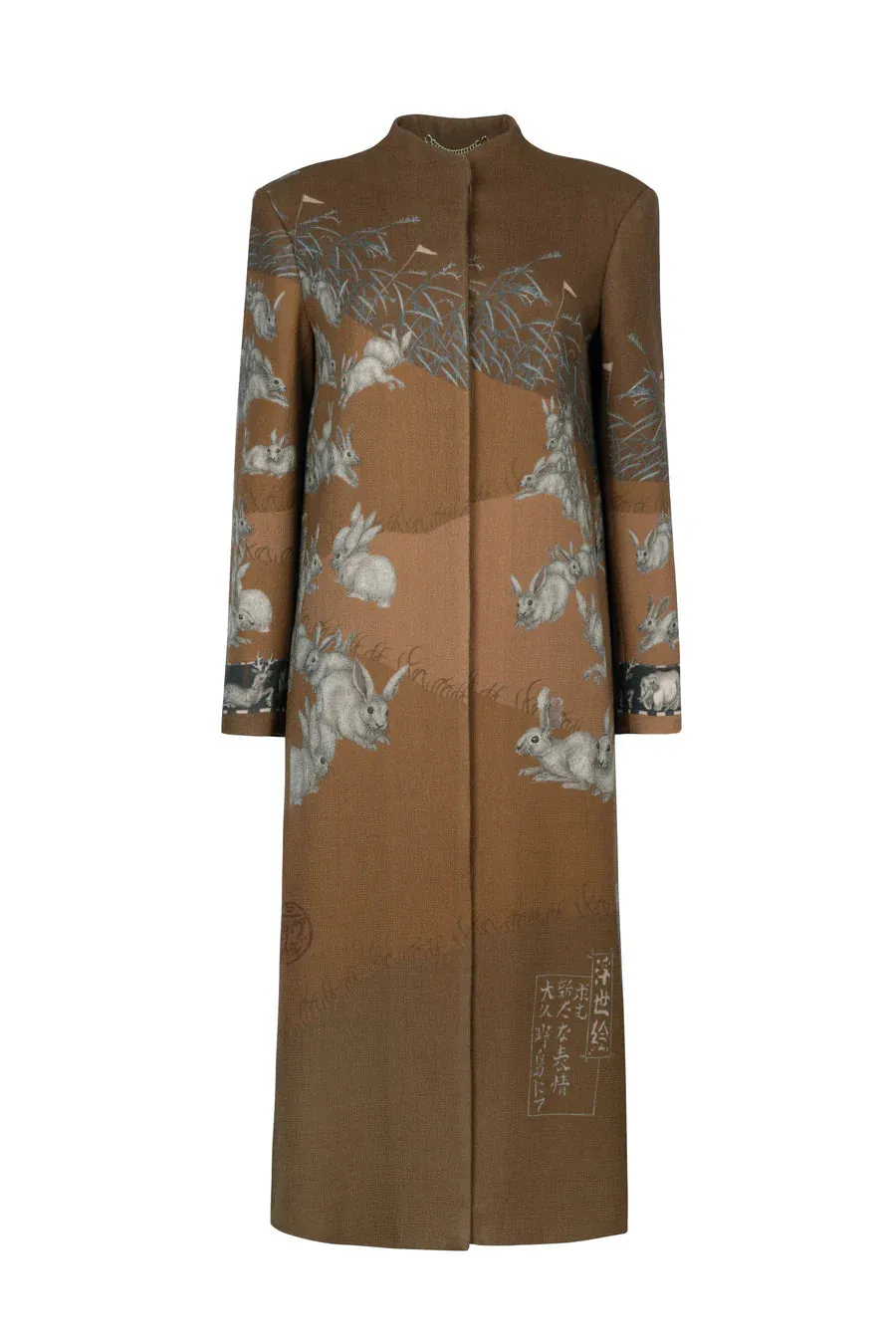 The Floating Rabbits Wool Crepe Coat