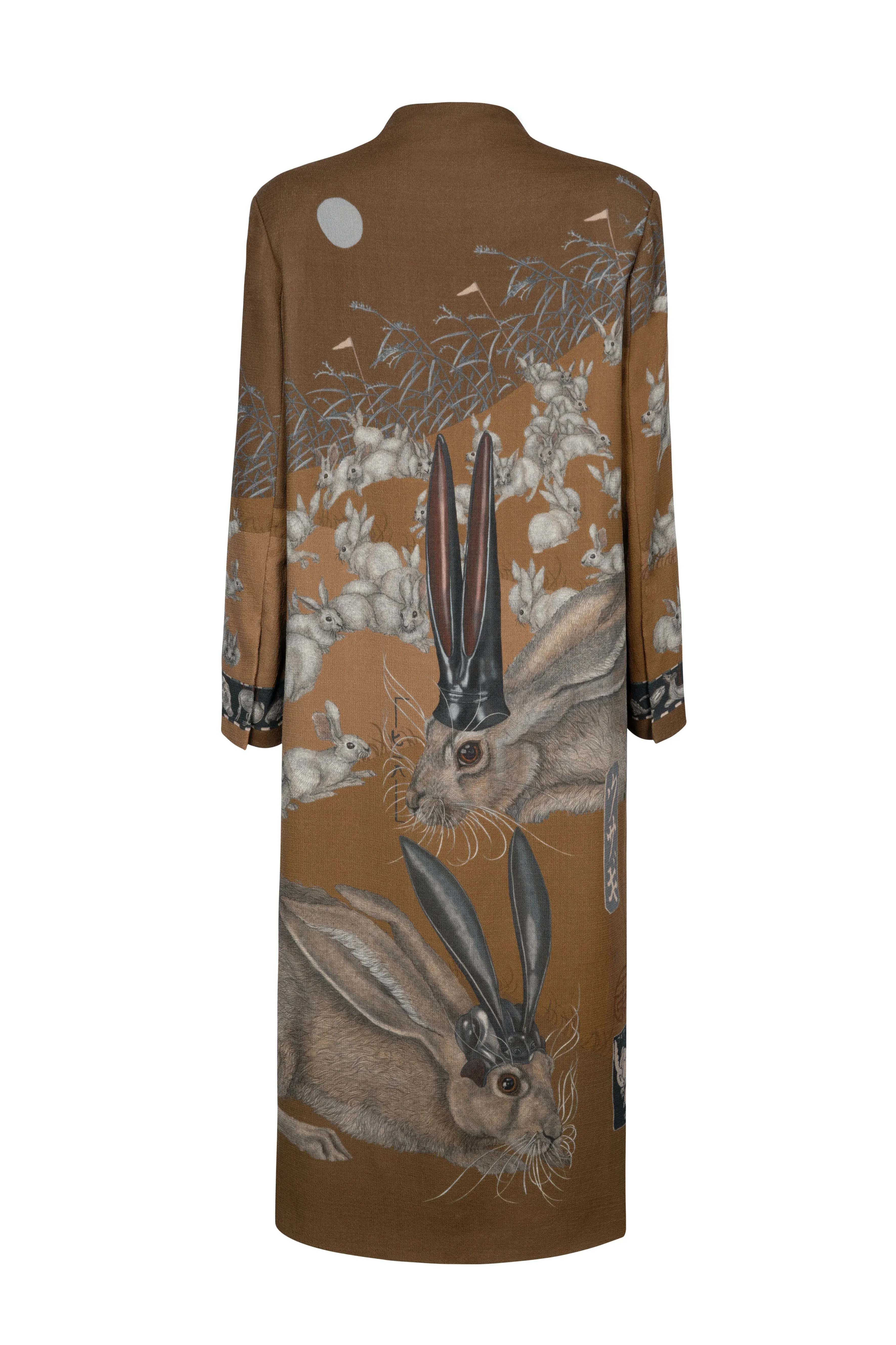 The Floating Rabbits Wool Crepe Coat