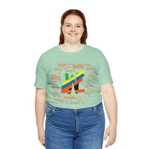 W Alphabet tees | Witty design Spelling m23 T-shirt Design | Wool Streetwear | Warm streetstyle Winner Casual shirt