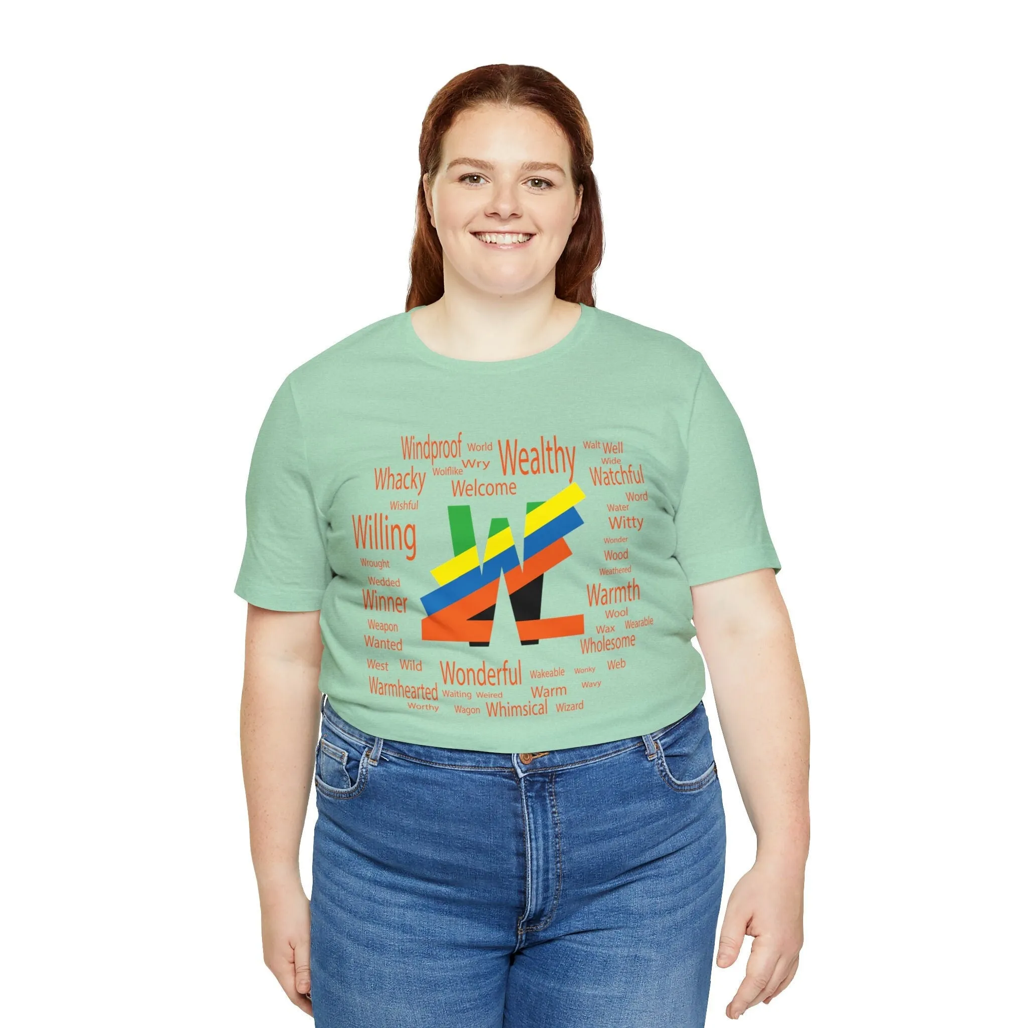 W Alphabet tees | Witty design Spelling m23 T-shirt Design | Wool Streetwear | Warm streetstyle Winner Casual shirt