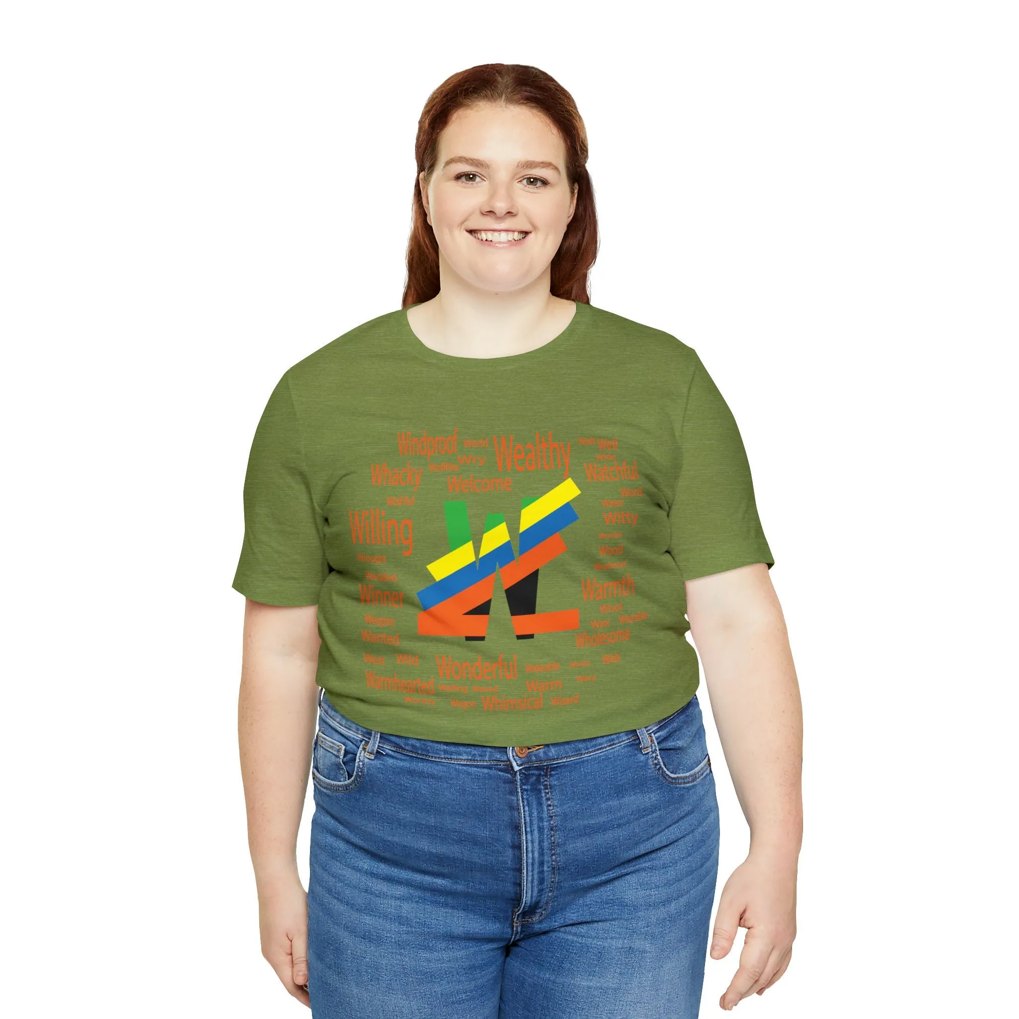W Alphabet tees | Witty design Spelling m23 T-shirt Design | Wool Streetwear | Warm streetstyle Winner Casual shirt